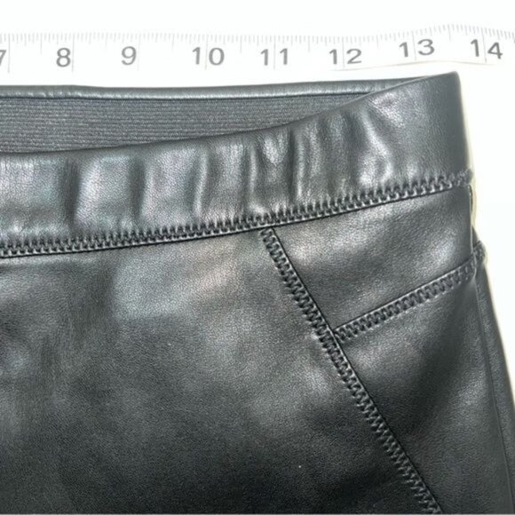 Free People for Urban Outfitters Black Faux Leather High-Waisted Skinny Pants 27 - Picture 9 of 12